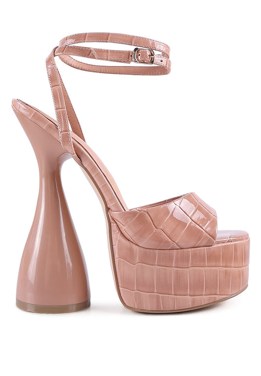 London Rag “Drop Dead” High Croc Platforms
