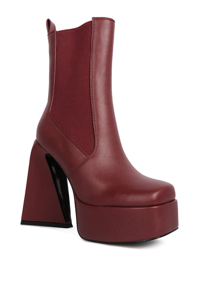 London Rag “Frosty” High Platform Chelsea Boots