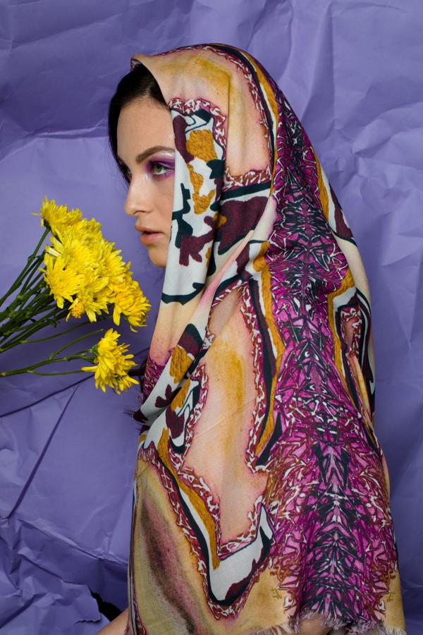 Printed Sway Modal Square Scarf