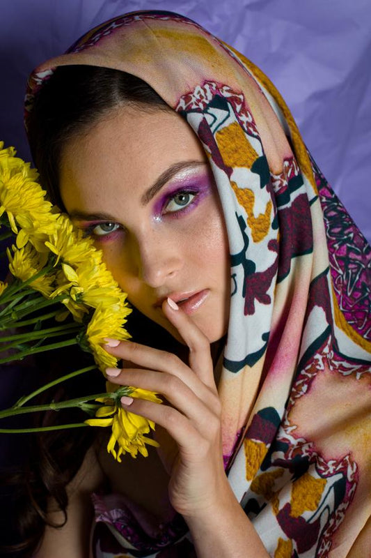 Printed Sway Modal Square Scarf