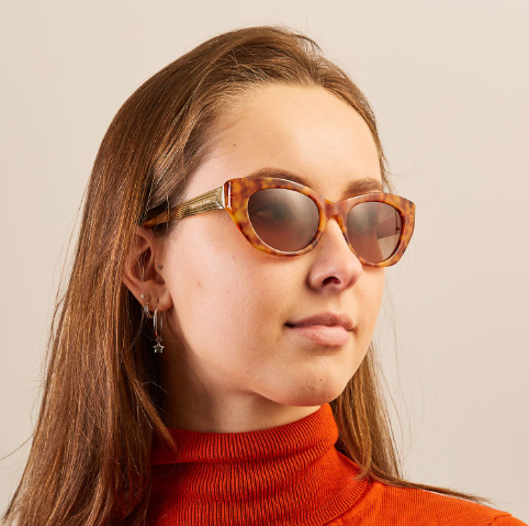Michael Kors Paloma II Sunglasses (Orange Marble)