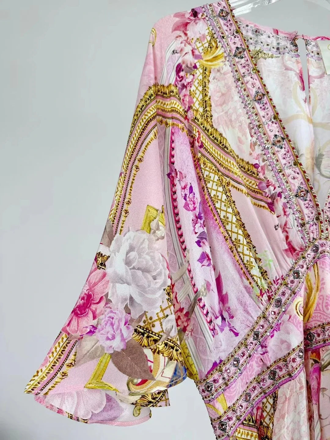 CAMILLA 100% SIlk "Fresco Fairytale" Maxi Dress