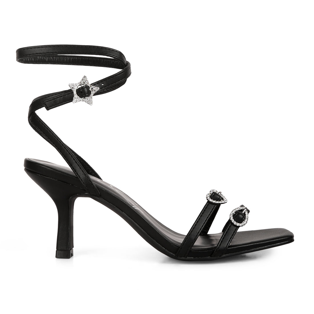 London Rag Y2K Iridescent Kitten Heels