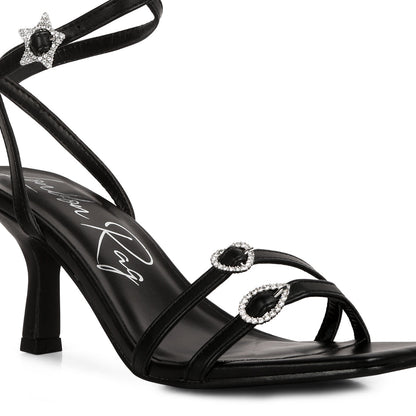 London Rag Y2K Iridescent Kitten Heels