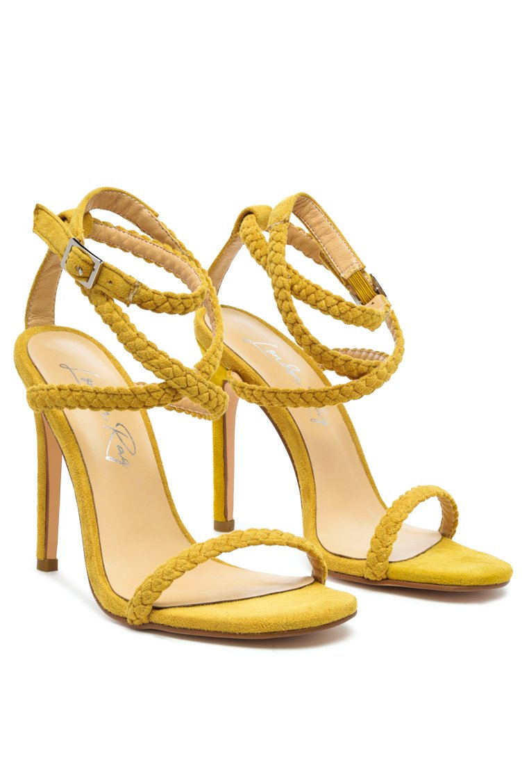 London Rag “Sherri” Braided Faux Suede Sandals