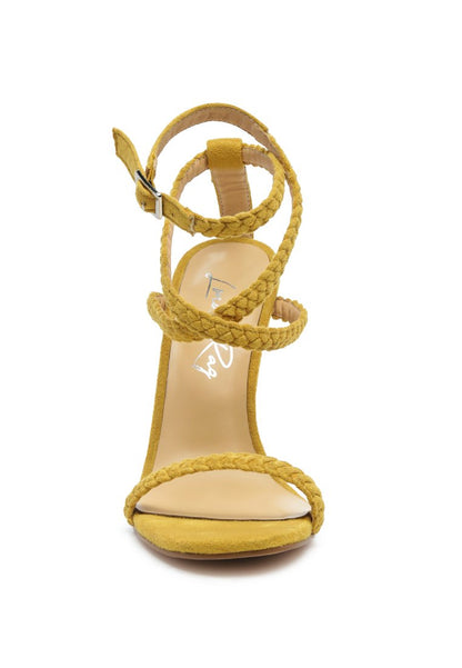 London Rag “Sherri” Braided Faux Suede Sandals
