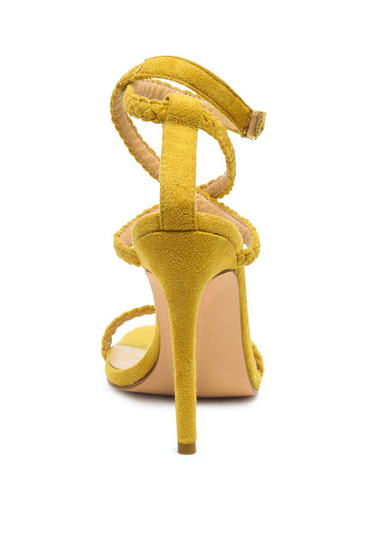 London Rag “Sherri” Braided Faux Suede Sandals