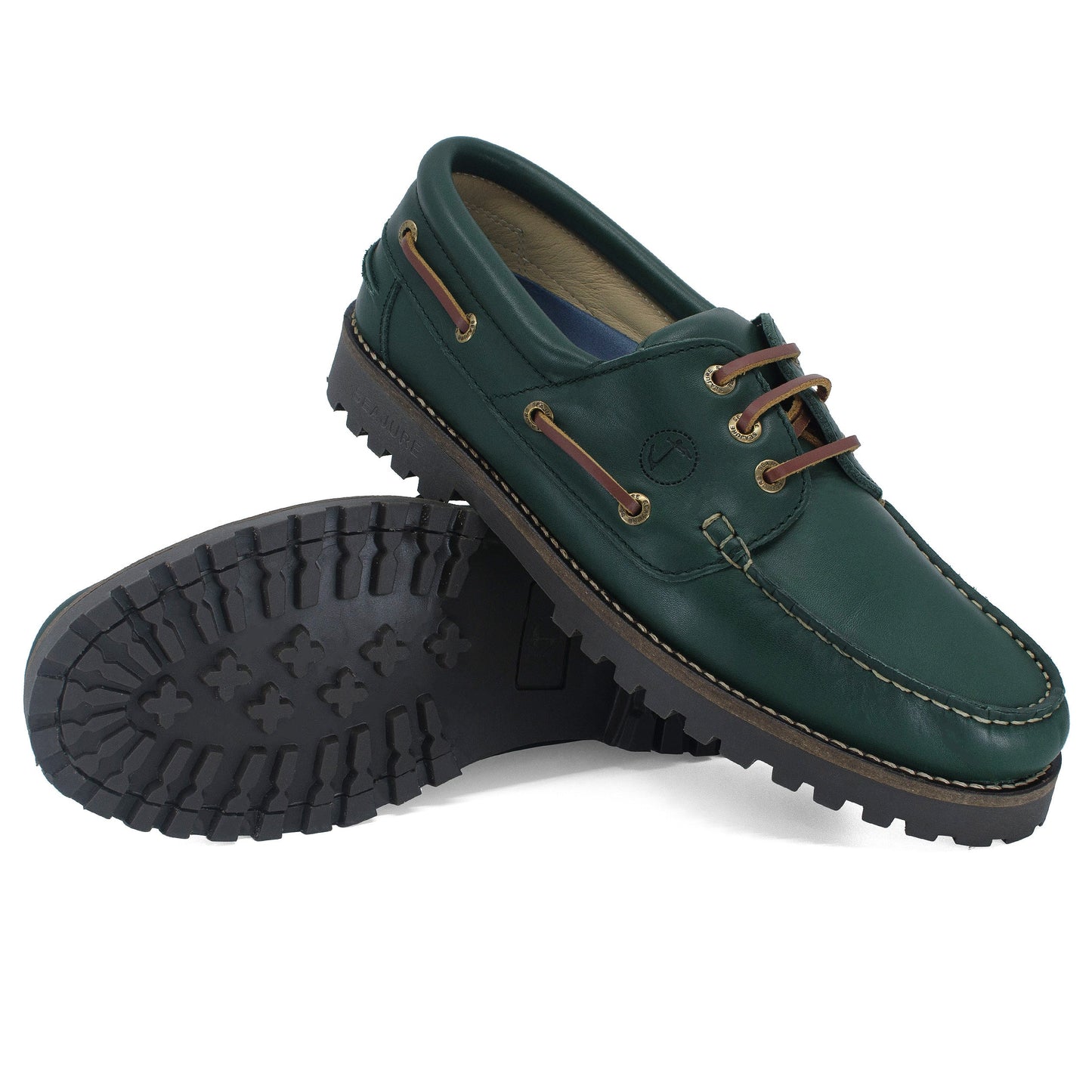 Men's Seajure "Keem" Leather Boat Shoes