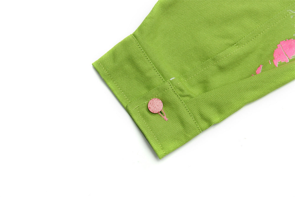 Splash-Ink Cotton Street Wear Jacket