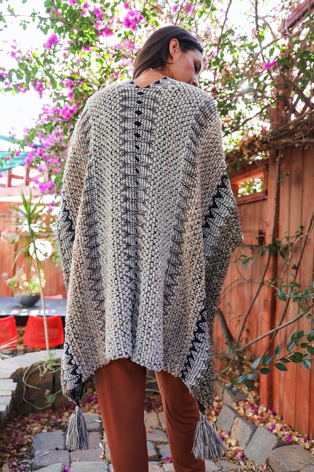 Patterned Crochet Ruana
