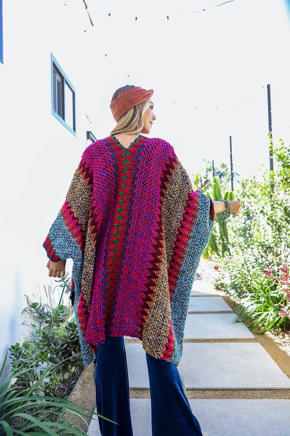 Patterned Crochet Ruana