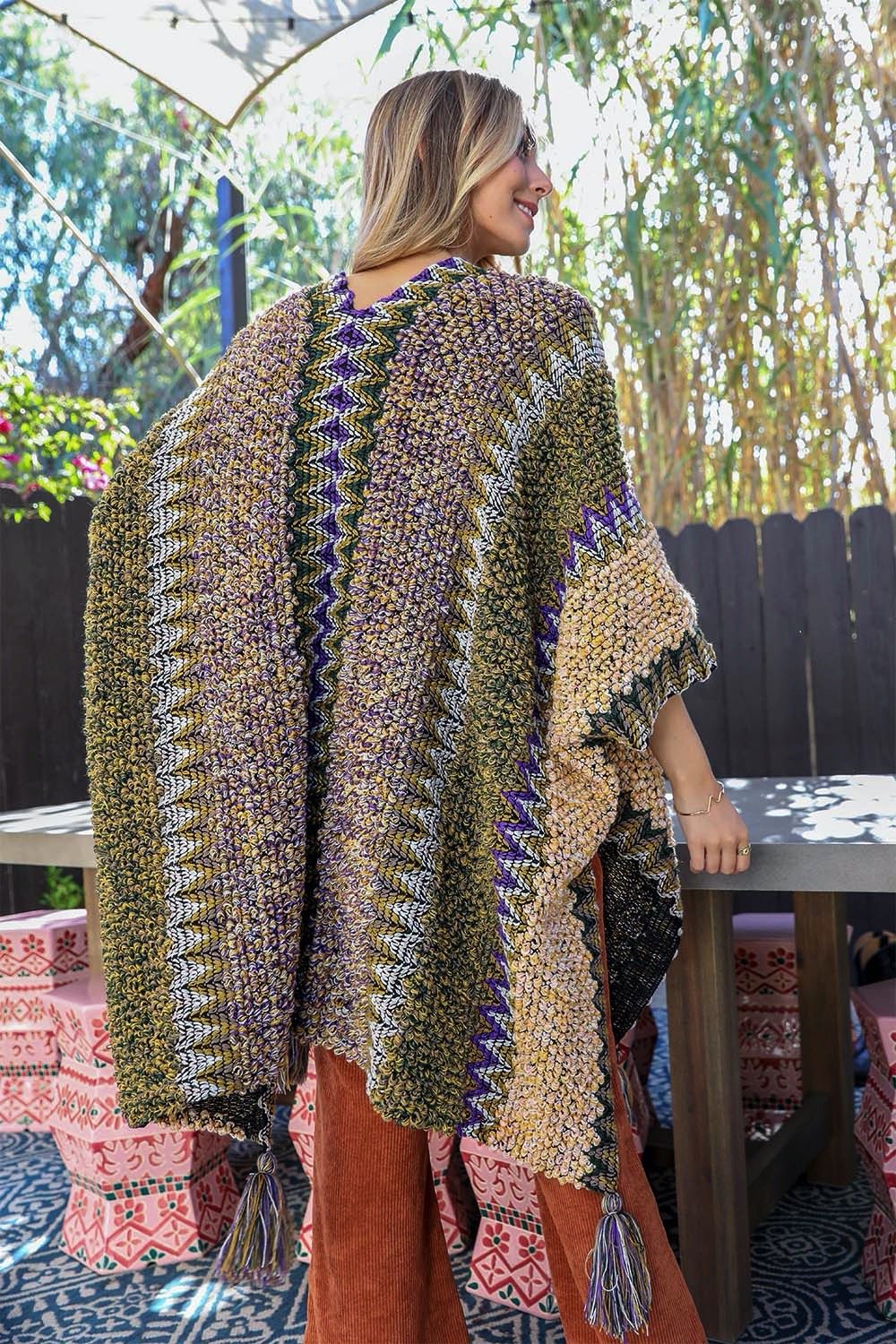 Patterned Crochet Ruana