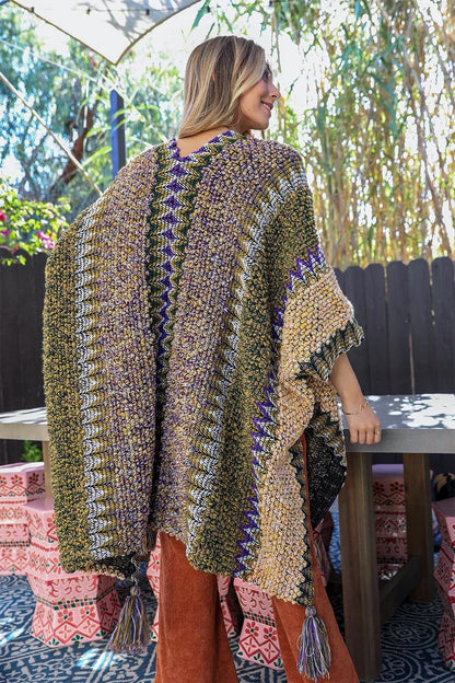 Patterned Crochet Ruana