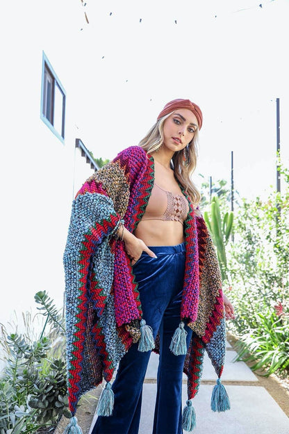Patterned Crochet Ruana