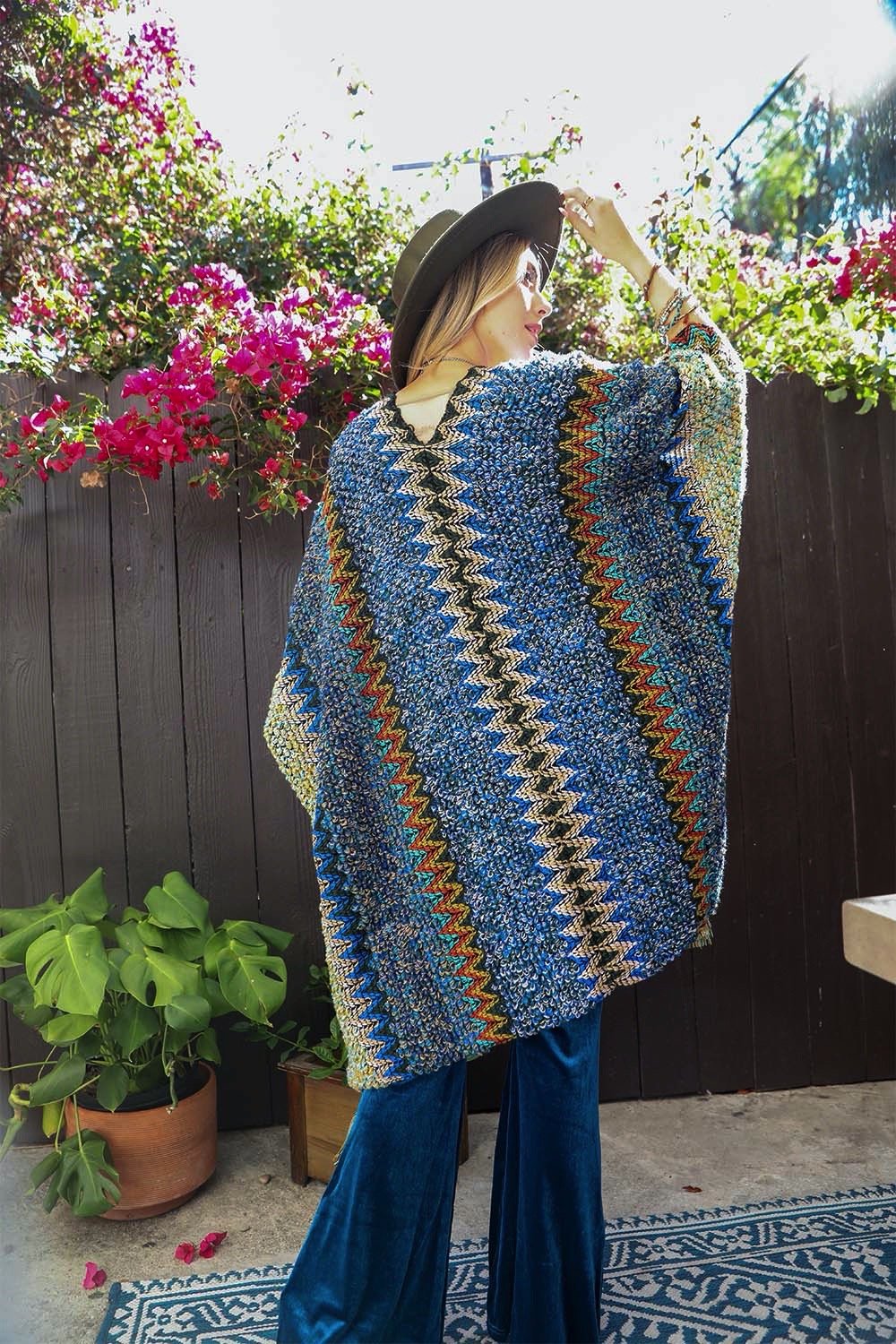 Patterned Crochet Ruana