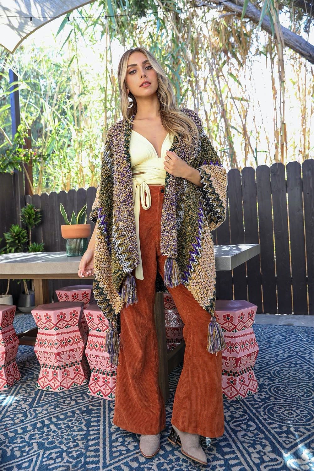 Patterned Crochet Ruana