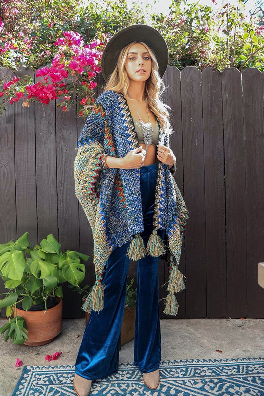 Patterned Crochet Ruana