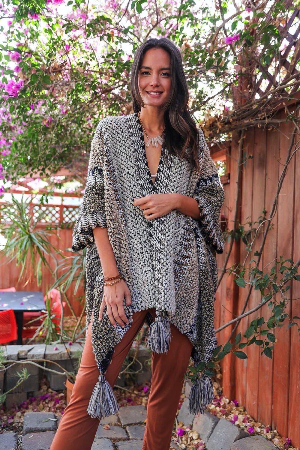 Patterned Crochet Ruana