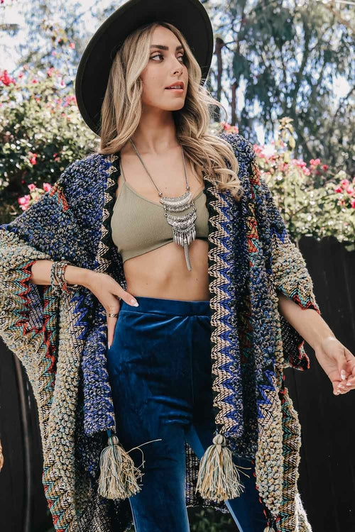 Patterned Crochet Ruana
