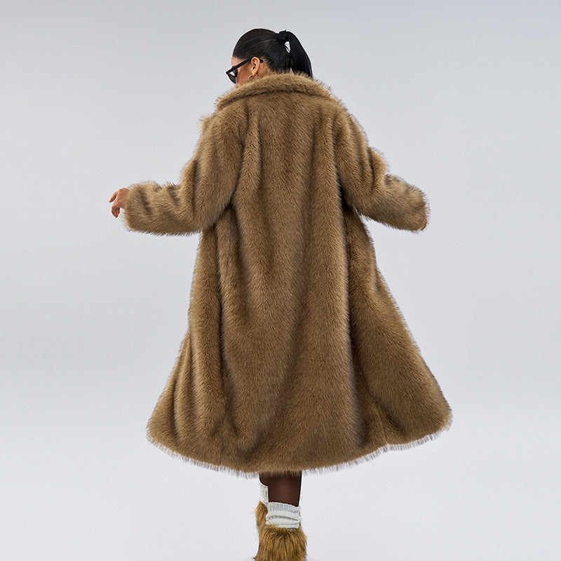 Royal Faux Fur Maxi Coat