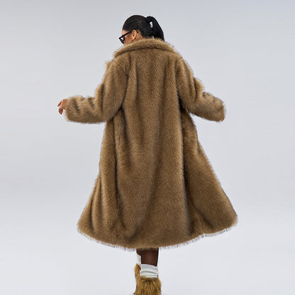 Royal Faux Fur Maxi Coat