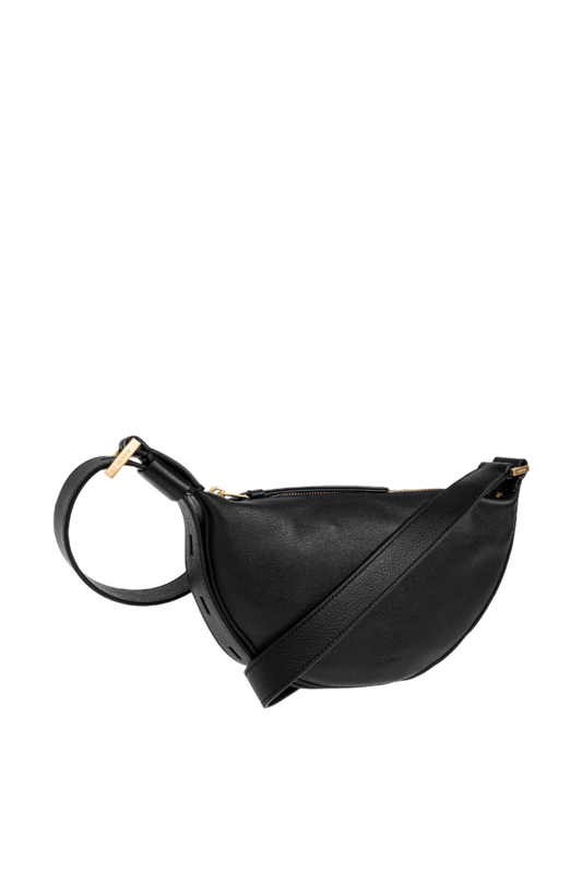 AllSaints Leather Half Moon Crossbody Bag