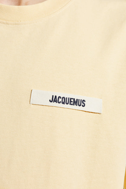 JACQUEMUS Casual Cotton Gros Grain Le T-Shirt (Beige)