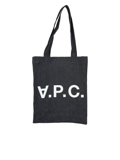 A.P.C. Medium Daniela Shopping Tote (Dark Denim)