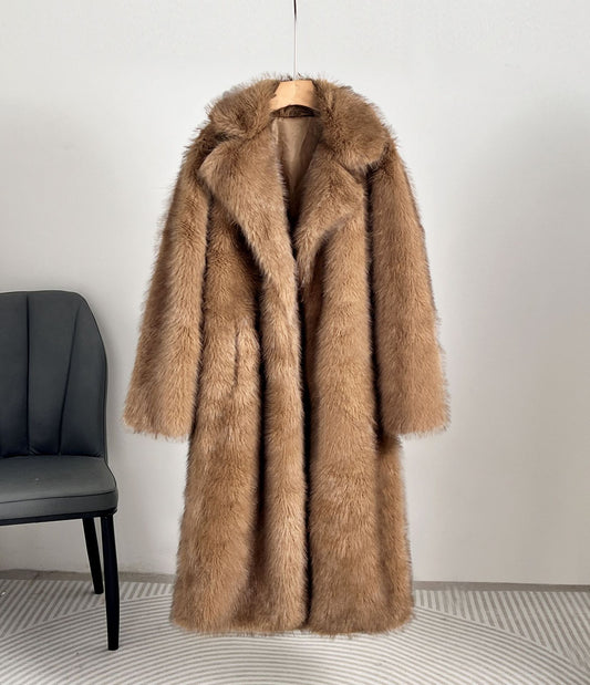 Royal Faux Fur Maxi Coat