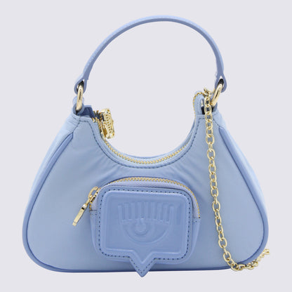 CHIARA FERRAGNI "Vicky" Eye Motif Shoulder Bag (Blue)