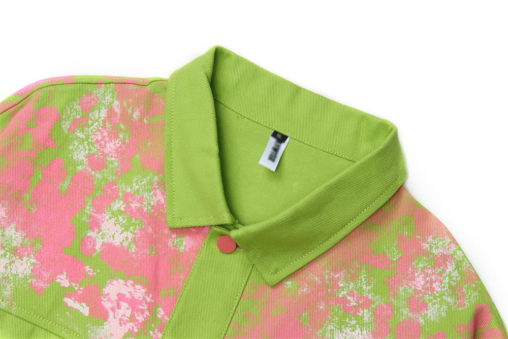 Splash-Ink Cotton Street Wear Jacket