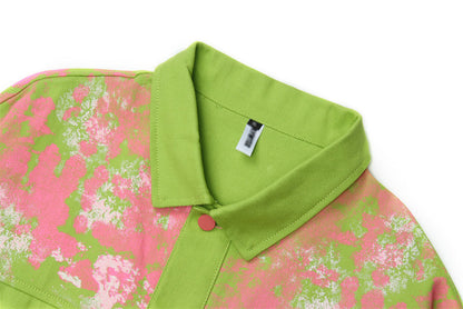 Splash-Ink Cotton Street Wear Jacket