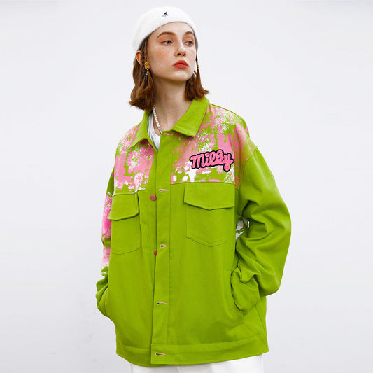 Splash-Ink Cotton Street Wear Jacket