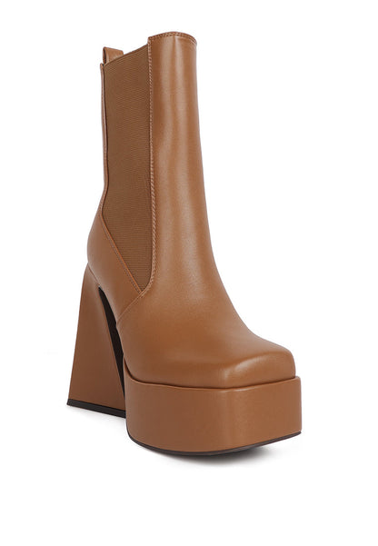 London Rag “Frosty” High Platform Chelsea Boots