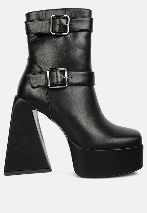 London Rag "Hot Cocoa" Platform Ankle Boots