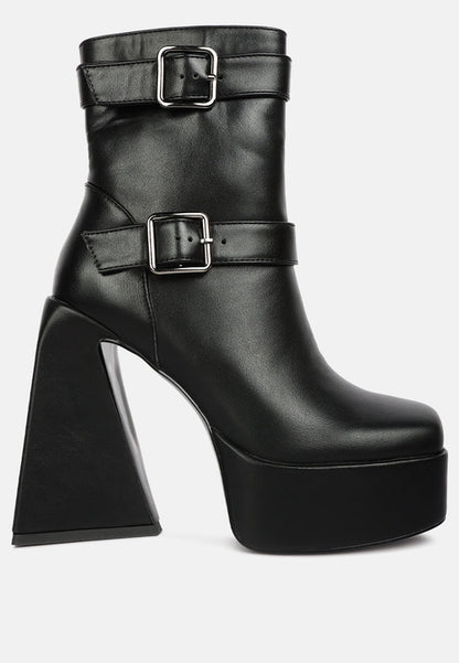 London Rag "Hot Cocoa" Platform Ankle Boots
