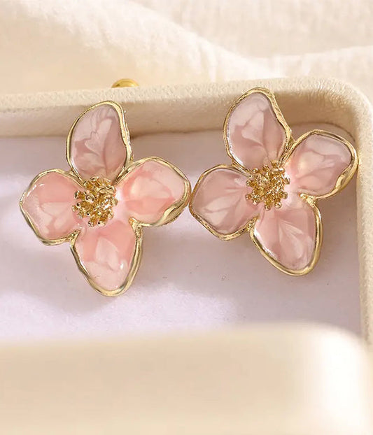 Sakura Epoxy Flower Earrings