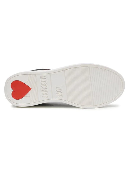 Love MOSCHINO Graphic Hearts Sneakers (Multi Black)