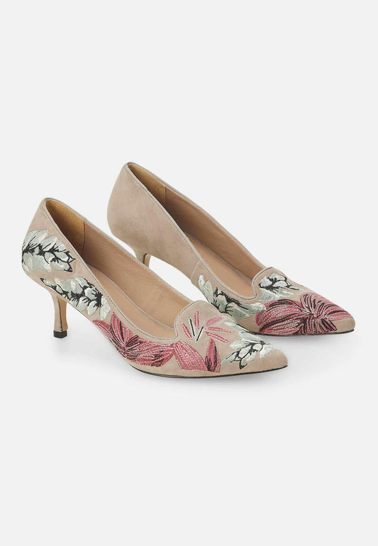 Mangará Ipê Genuine Leather Kitten Pumps