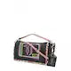 TRUSSARDI “Liquirazia” Camo Trim Faux Leather Handbag (Black)