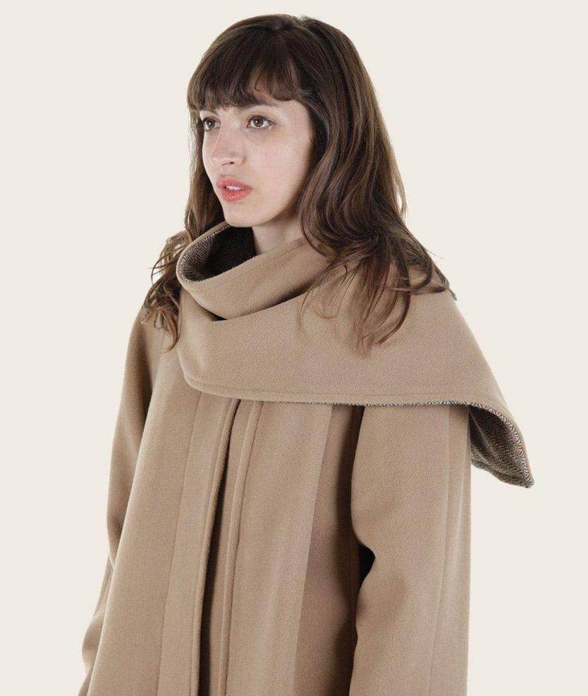 Lily St. John SCARPIA Wool & Cashmere Scarf Coat