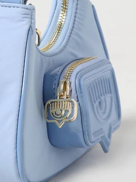 CHIARA FERRAGNI "Vicky" Eye Motif Shoulder Bag (Blue)