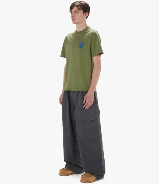 J.W. ANDERSON Men's Anchor Patch T-Shirt (Dark Green)
