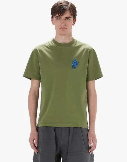 J.W. ANDERSON Men's Anchor Patch T-Shirt (Dark Green)