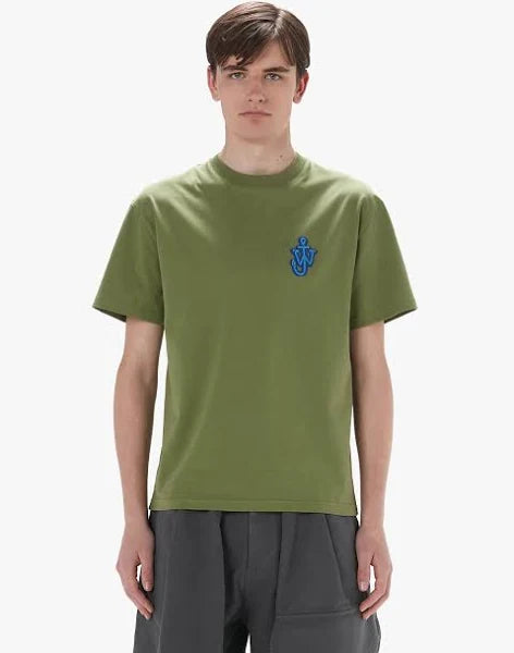 J.W. ANDERSON Men's Anchor Patch T-Shirt (Dark Green)
