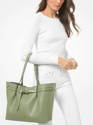 Michael Kors Large Emilia Tote Bag (Light Sage Green)